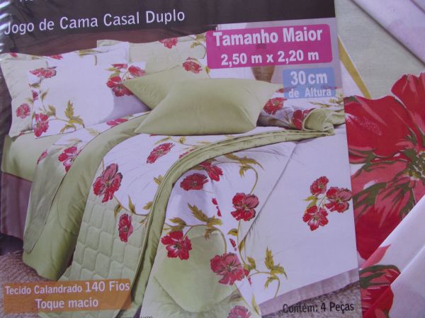 JOGO CAMA CASAL DUPLO